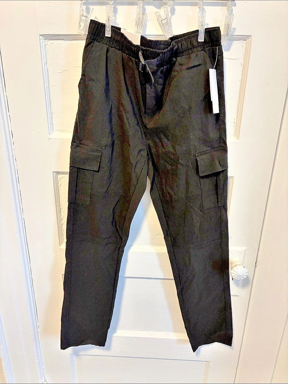 DKNY Cargo Pants Black Large NWT